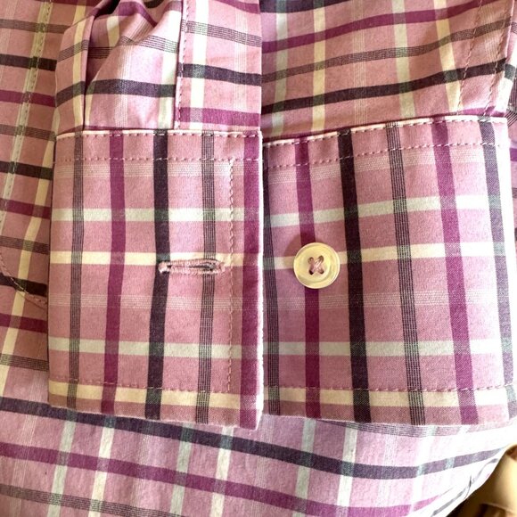 Tommy Bahama Sarasota Stretch Purple Men’s Long Sleeve Button Front Shirt Size L - Picture 6 of 11